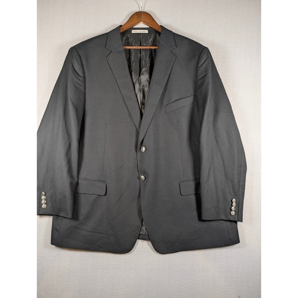Joseph Abboud Other - Joseph Abboud Heritage Mens 52R Blazer Reda Super 110s Wool Black‎ Sport Coat